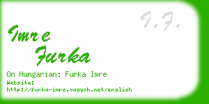 imre furka business card